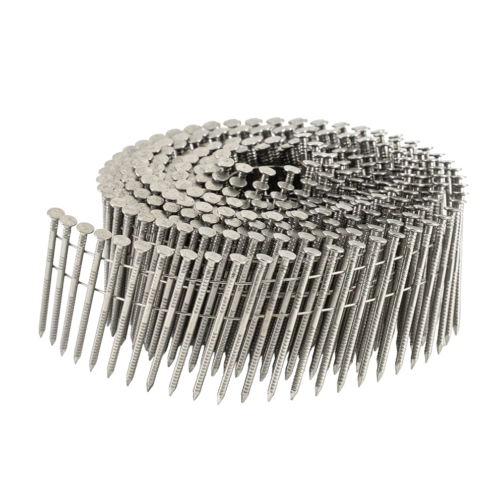 45 x 2.1mm Ring Shank Stainless Steel Coil Nails - Box of 4000