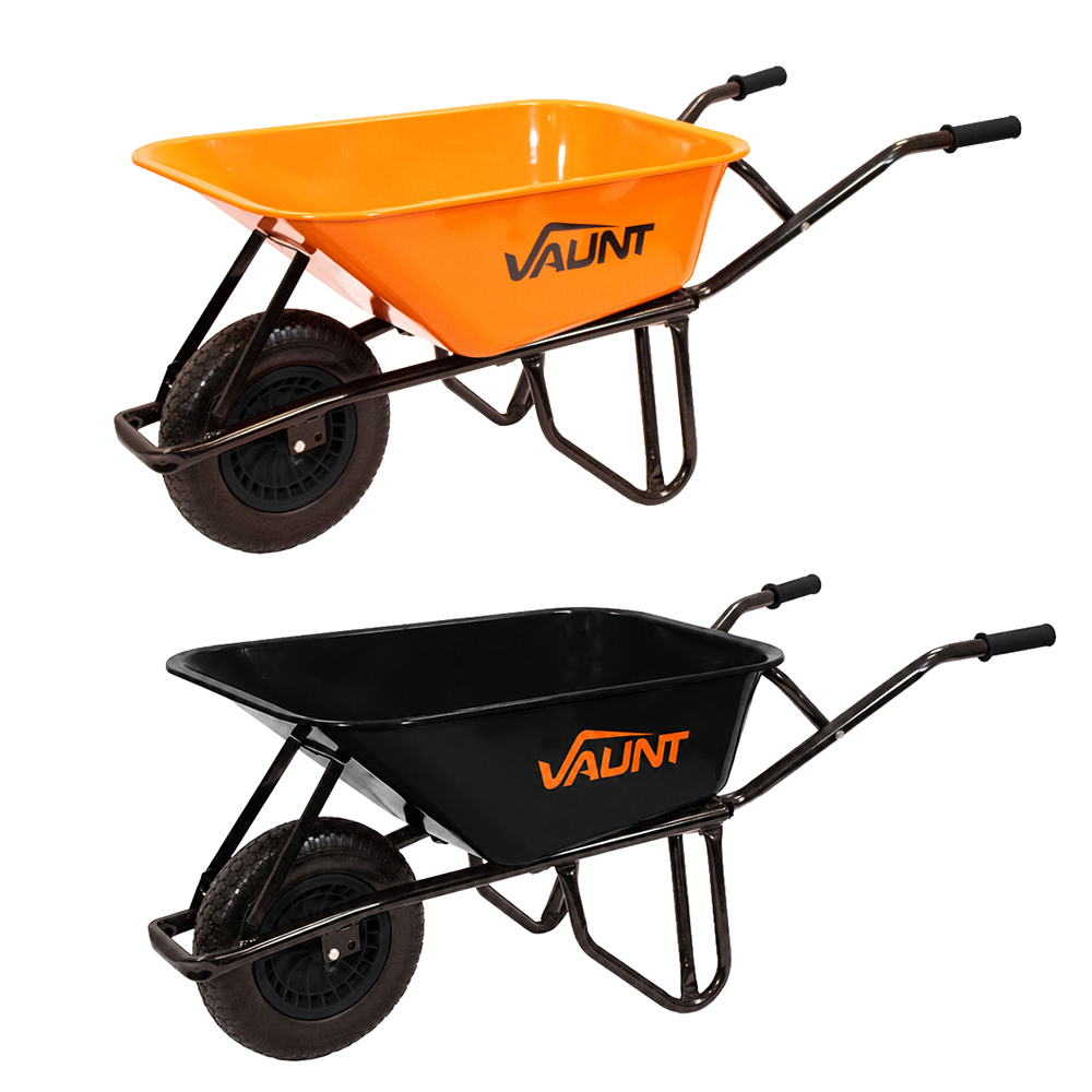 Vaunt Heavy Duty 85Ltr Metal Tray Reinforced Wheelbarrow