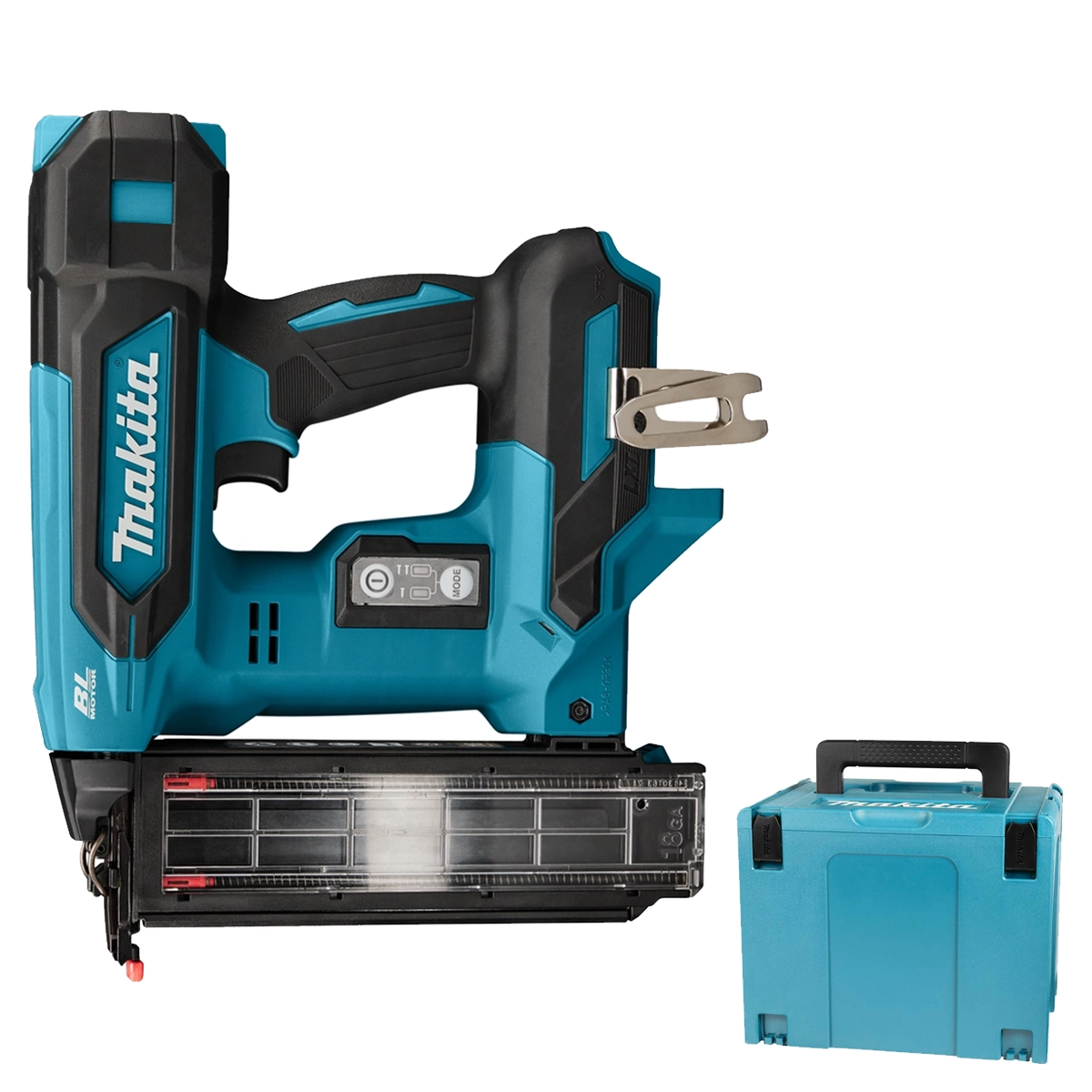 Makita DBN501ZJ 18V LXT Brushless 18G Second Fix Straight Nail Gun - Body & Case