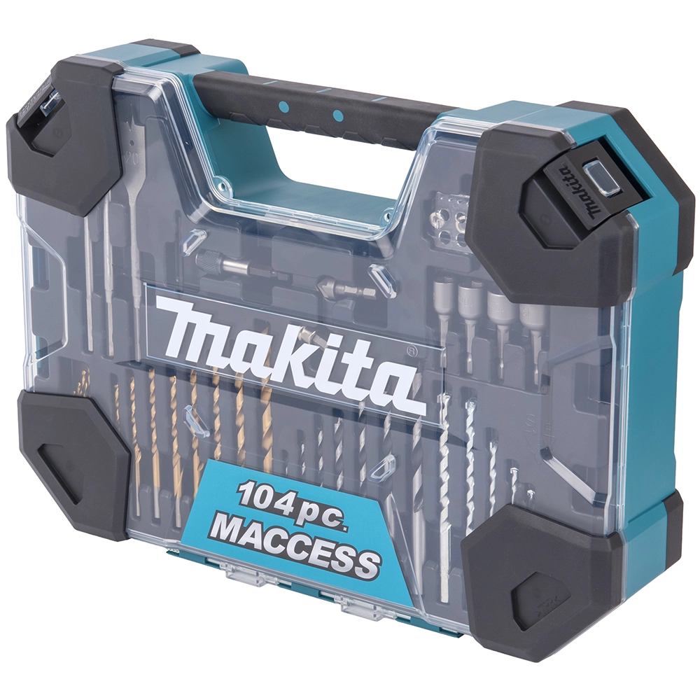 Makita E-22604 MACCESS 104 Piece Drill Bit Set, Screwdriver Bit Set & Hand Tool Kit