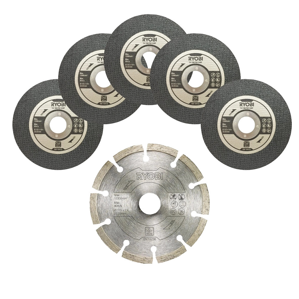 Ryobi Angle Grinder Discs & Accessories