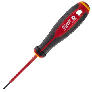 Milwaukee VDE Slotted Flat Head Screwdrivers