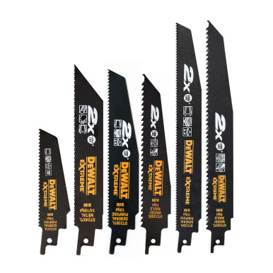 DeWalt DT2440L-QZ Set 6 Lame Universali Bi-metal 2X Extreme Per Sega: DT2300L, DT2307L, DT2301L, DT2315L, DT2308L, DT2407L, Custodia Riutilizzabile
