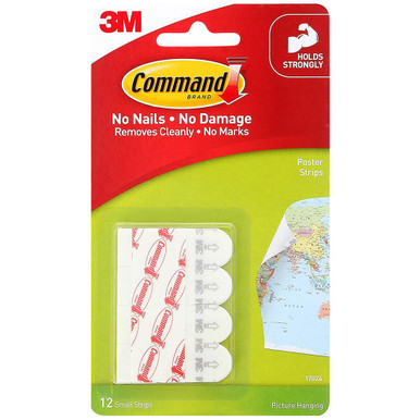 3M Command Poster Strips (Pack 12)