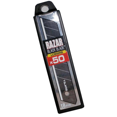 Tajima Razar Black Coated Snap Blades 18mm - Pack of 50 | Tajima Knives ...