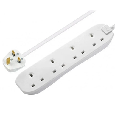 Masterplug 2m 4-Socket 240V Extension Lead | Masterplug Extension Reels ...
