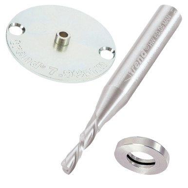 Trend INLAY/KIT/A Inlay Kit with 3.2mm 1/4 Cutter | Trend Spiral Down ...