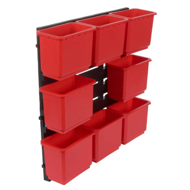Wall Rack 8 Trend MS/P/RACK/8 Pro Storage Wall Rack with 8 Medium Bins - ITS - All ...