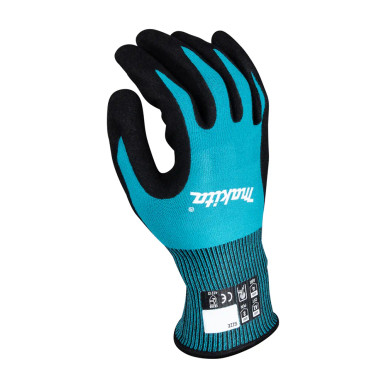 Makita Advanced FitKnit Cut Level A7 Nitrile Coated Work Gloves - High Dexterity & Maximum Cut Protection