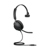 Jabra Evolve2 40 SE Wired USB-A UC Mono Headset, 360° Busy Light, Noise Isolationg Ear Cushions, 2Yr Warranty