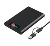 Simplecom SE239 Tool-free 2.5' SATA HDD SSD to USB-C Enclosure with RGB Lights USB 3.2 Gen 2