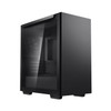 DeepCool MACUBE 110 Black Minimalistic Micro-ATX Case, Magnetic Tempered Glass Panel, Removable Drive Cage, Adjustable GPU Holder, 1xPreinstalled Fan