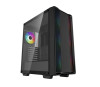 DeepCool CC560 ARGB V2 Mid-Tower Case Full-Sized Tempered Glass Window, 4 x Pre-installed A-RGB Fans 120mm, 2x 3.5' Drive Bays,7 Expansion Slots
