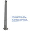 6.0 metre Galvanised Pole for Solar Panels