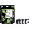 HP 933XL High Yield CMY(3)/932XL High Yield Black 4-Pack Original Ink Crtg Combo