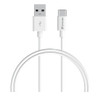 Verbatim Charge & Sync USB-C Cable 1 Meter - White USB C to USB A. Durable Design. Fast Charge QC 2.0 and 3.0.