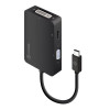 Alogic Premium 3-in-1 USB Type-C to HDMI DVI VGA Adapter
