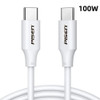 Pisen USB-C to USB-C 100W Data Cable (1M) White - Premium Quality, Strong & Durable,Samsung Galaxy,Apple iPhone,iPad,MacBook,Google,OPPO,Nokia