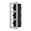 HIKVISION INTERCOM KD-ACF3-S TRIPLE MODULE HOUSING, FLUSH MOUNT, STAINLESS STEEL, 2YR