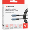 Verbatim Sync & Charge USB C to USB C 240W 40 Gbps120 cm
