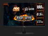 AOC 27' 180hz 1ms VA, FHD 1080 Adaptive Sync, 300 cd/m2, HDMI 2.0, DP 1.4, Line in & Earphone x 1,  VESA 100mm, Flicker FREE Low Blue,  Gaming Monitor