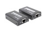Oxhorn HDMI Extender over Ethernet 1080p HDCP 1.2 FHD up to 60m with PoE function alloy casing Black 2 year warranty
