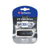 Verbatim 32GB V3 USB3.0 Grey Store'n'Go V3; Retractable USB Storage Drive