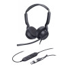 Yealink UH42 Dual UC USB-C/A USB Wired Headset, Noise-Canceling Microphone, Leather Ear Cushions, Controller, USB-C  cord with USB-A adapter