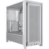 Corsair FRAME 4000D RS Modular Mid-Tower PC Case - White, ATX, 430mm GPU, 170mm CPU cooler, 360mm rad, 1x USB-C 3.2 Gen 2