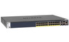 NETEGAR M4300-28G-PoE+ 24-Port Fully Managed Stackable Layer 3 PoE+ Switch (24 x 1G ports with 2 x 10GBASE-T & 2 x SFP+, 1,000W PSU)