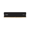 Crucial Pro 16GB (1x16GB) DDR5 UDIMM 6400MHz CL38 Black Heat Spreader Support
