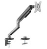 INFINITY Grey Single Monitor Economical Spring-Assisted Monitor Arm support 17”-32”, up to 9kg  - INF751-C012