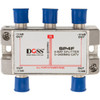 DOSS 4 Way 'F' Splitter Or Combiner Dc Pass Through 2.4Ghz Doss