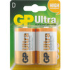 GP Gp 1.5V Ultra Alkaline D Battery Card Of 2
