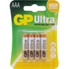 GP Gp 1.5V Ultra Alkaline Aaa Battery Card Of 4