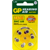 GP Hearing Aid Battery, 6 Pack Size 10, Pr70, Ac10 - Gp