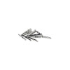 1Mm Matrix Pcb Pins Silver Pin 100 Pack