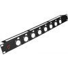 LINK 1Ru  8Ch Pre Punched Panel Rack D Mount Xlr Connectors