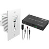 PRO2 Hdmi2.0 Usb-C Over Cat6 Wall Plate Extender 70M Usb-C Pd 65W Switch Ir Rs232 Spdif