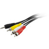 PRO2 3.5Mm 4-Contact To 3X Rca Plug Composite Lead 2Mt
