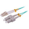PRO2 0.5M Mm Fibre Patch Lead Lc-Sc Om3 Dx 3.0Mm Lszh