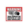 NESS Cctv Warning Sticker [Front] Front Adhesive Ness