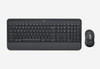 Logitech MK650 Wireless Keyboard & Mouse - Graphite for Business