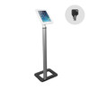 Brateck Anti-theft Tablet Kiosk Floor Stand with Aluminum Base Fit Screen Size  9.7'-10.1', 368x277x1131mm Anti-theft Lock with a Key (LS)