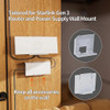 Starlink Gen 3 Adhesive Wall Mount Kit For Mounting Router & Power Supply