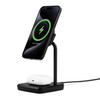 Cygnett ChargeBase Qi2 2-in-1 Magnetic 15W Wireless Charger - Black (CY5067BUNCP),1.2M USB-C Cable,25W Wall Charger,80° Swivel Head,2 Years Warranty