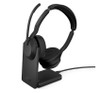 Jabra  Evolve2 55, USB C, UC, Stereo, Stand, Active Noise Cancellation (ANC), Link 380 Bluetooth® Adapter ,30m Wireless Range, 18 Hours Battery Life