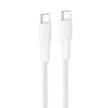 Belkin BoostCharge Pro Braided USB-C to USB-C Cable (3M) - White (CAB025fq3MWH), 5A/240W, 480Mbps, 350K+ Bend, USB-IF Certified, 2 Years Warranty