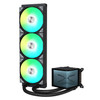 TRYX PANORAMA 360 ARGB BLACK V1 L-SHAPED AMOLED SCREEN LIQUID COOLER360mm/BLACK/3x120mm ARGB Fans/L Shaped Block with AMOLED Display-2Yr Screen/5Yr Pump WARR