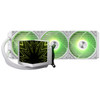 TRYX STAGE 360 AIO WHITE LIQUID COOLER360mm/BLACK/3x120mm ARGB Fans/L Shaped Block with 2 x 4" IPS Display-3Yr Screen/6Yr Pump WARR